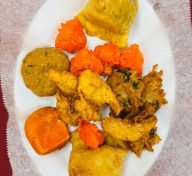 Kabab & Curry Veggie Platter