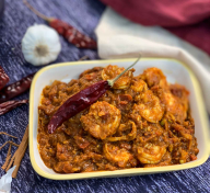 Shrimp or Fish (Salmon) Vindaloo